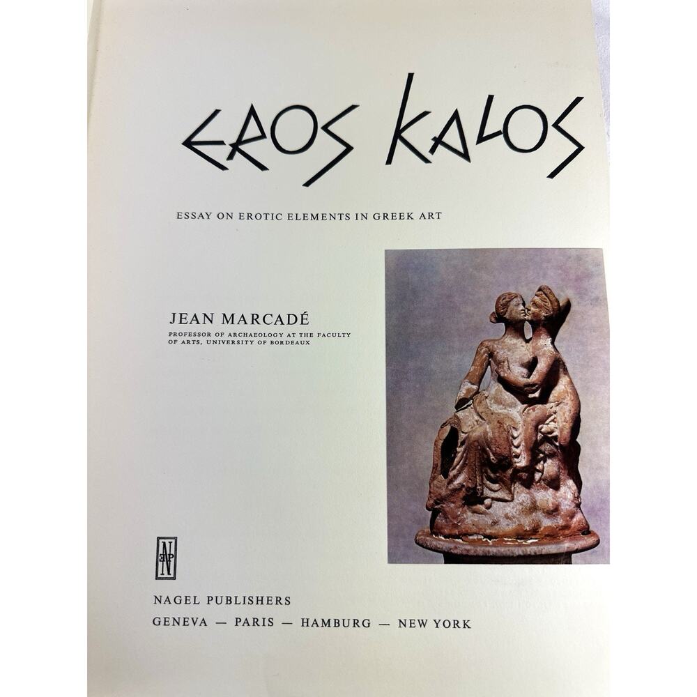 Eros Kalos Jean Marcadé 1962 HC Nagel Greek Art Erotic Elements Large Folio - Picture 8 of 10